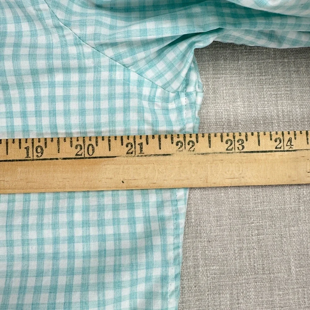 Vineyard Vines Tucker Shirt Mens M Blue Gingham Classic Fit Cotton Stretch - Picture 13 of 14